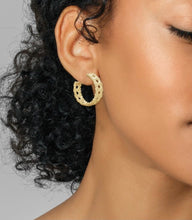 Load image into Gallery viewer, Natalie Hoop Earrings in Gold
