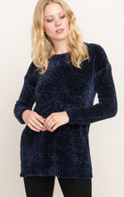 Load image into Gallery viewer, Velvet Textured Tunic Sweater
