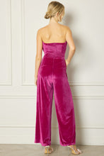 Load image into Gallery viewer, Velvet Pleated Jumpsuit
