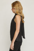 Load image into Gallery viewer, Elisa Drape Neck Blouse in Black
