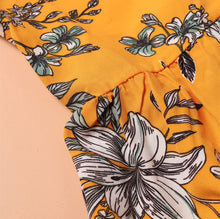 Load image into Gallery viewer, Floral Print V-neck Maxi Dress

