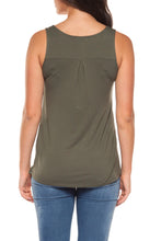 Load image into Gallery viewer, V-Neck Zipper Contrast Blouse
