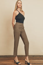 Load image into Gallery viewer, Front Seam Detail Tapered Pants in Taupe
