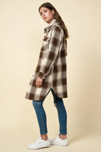 Load image into Gallery viewer, Plaid Knee Length Shacket
