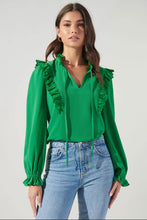 Load image into Gallery viewer, Karly Lace Trim Blouse
