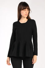 Load image into Gallery viewer, Stitch Detail Peplum Top

