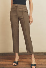 Load image into Gallery viewer, Front Seam Detail Tapered Pants in Taupe
