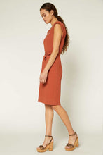 Load image into Gallery viewer, Sleeveless Raised Shoulder Knit Dress
