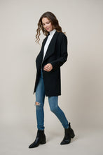 Load image into Gallery viewer, Black Chevron Structured Open Cardigan
