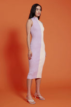 Load image into Gallery viewer, Two Tone Mock Knit Dress
