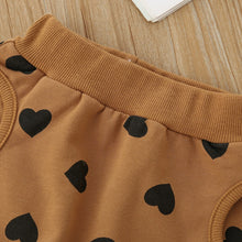 Load image into Gallery viewer, Little Girls Heart Print Top and Pant
