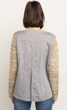 Load image into Gallery viewer, Crewneck Sweater with Back Woven Detail
