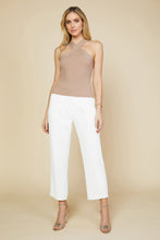 Load image into Gallery viewer, Cross Neck Sleeveless Top in Sandshore
