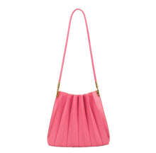 Load image into Gallery viewer, Carrie Medium Pleated Shoulder Bag in Pink
