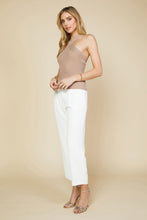 Load image into Gallery viewer, Cross Neck Sleeveless Top in Sandshore
