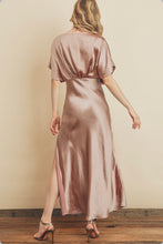 Load image into Gallery viewer, Satin Blouson Maxi Dress
