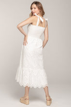 Load image into Gallery viewer, Smocked Eyelet Midi Dress
