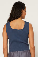 Load image into Gallery viewer, Adrian Twisted Front Knit Top w/Button Detail

