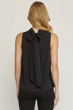 Load image into Gallery viewer, Elisa Drape Neck Blouse in Black
