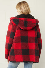 Load image into Gallery viewer, Reversible Buffalo Plaid Sherpa
