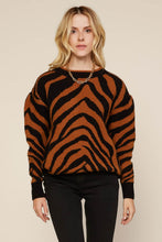 Load image into Gallery viewer, Zebra Print Sweater

