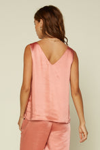 Load image into Gallery viewer, Rose Andie Sating Knotted Tank
