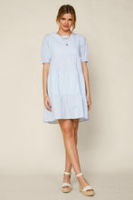 Load image into Gallery viewer, Ruffled Short Sleeve Cotton Dress
