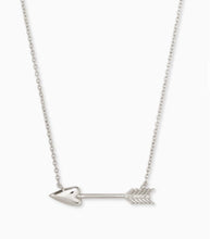 Load image into Gallery viewer, Zoey Arrow Pendant in Rhodium
