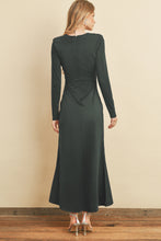 Load image into Gallery viewer, Shimmer Plunging Shirred Maxi Dress
