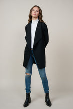 Load image into Gallery viewer, Black Chevron Structured Open Cardigan
