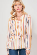 Load image into Gallery viewer, Multicolor Stripes Drawstring Waist
