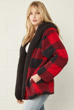 Load image into Gallery viewer, Reversible Buffalo Plaid Sherpa

