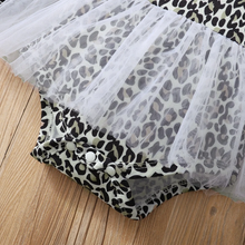 Load image into Gallery viewer, Baby Girl Leopard Patchwork Bodysuit
