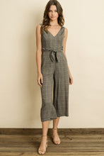 Load image into Gallery viewer, Plaid Cutout Wrap Jumpsuit
