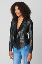 Load image into Gallery viewer, Lonestar Faux Leather Suede Drape Front Jacket

