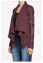Load image into Gallery viewer, Waterfall Leather Jacket
