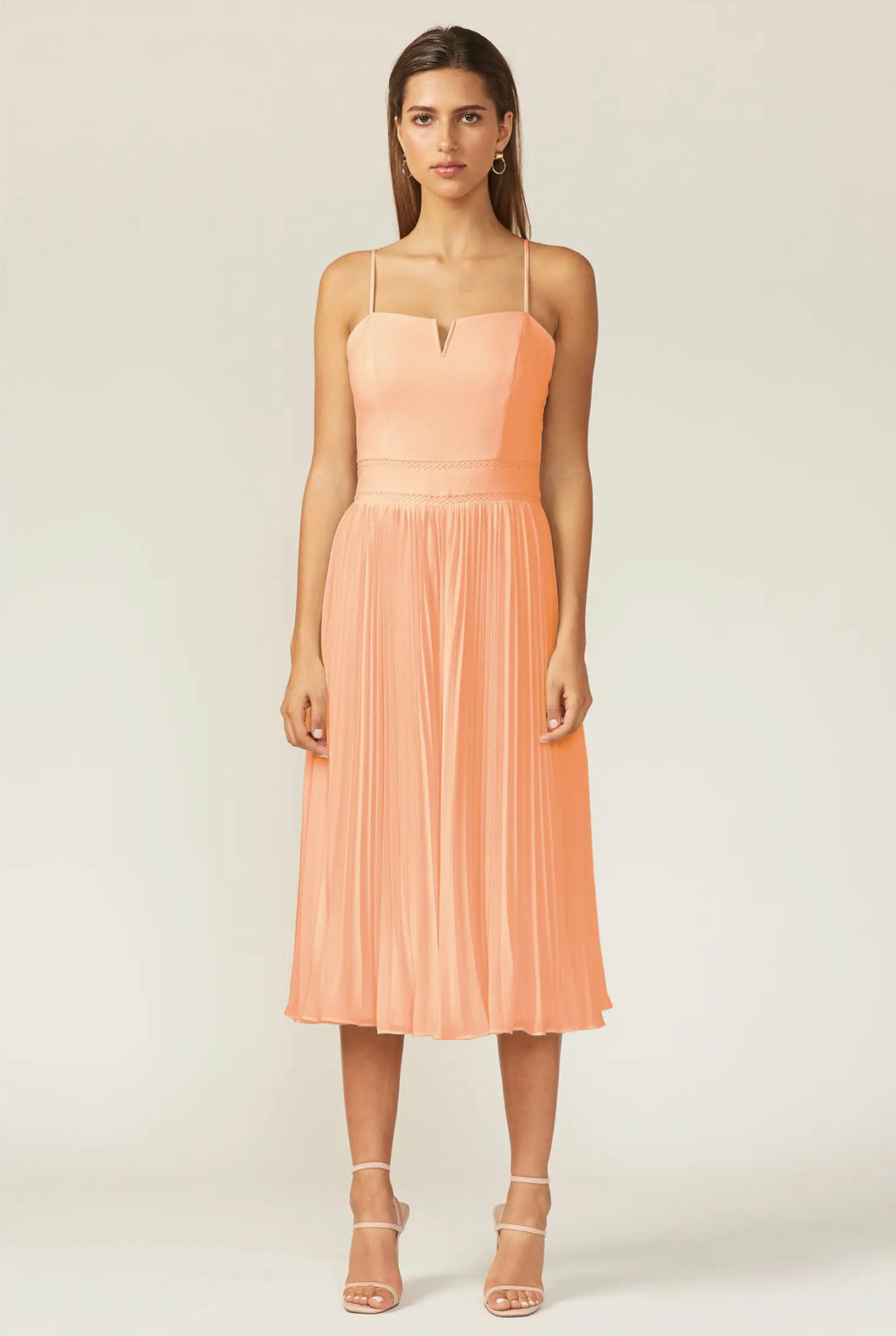 Charli Pleated Midi Dress