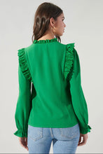 Load image into Gallery viewer, Karly Lace Trim Blouse
