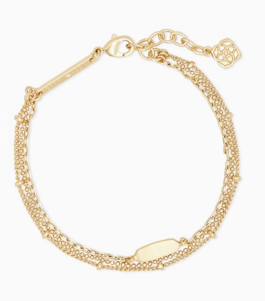 Fern Multi Strand Bracelet in Gold