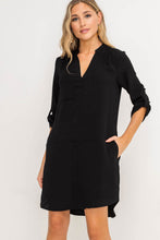 Load image into Gallery viewer, Novak Shift Tunic Dress with Pockets
