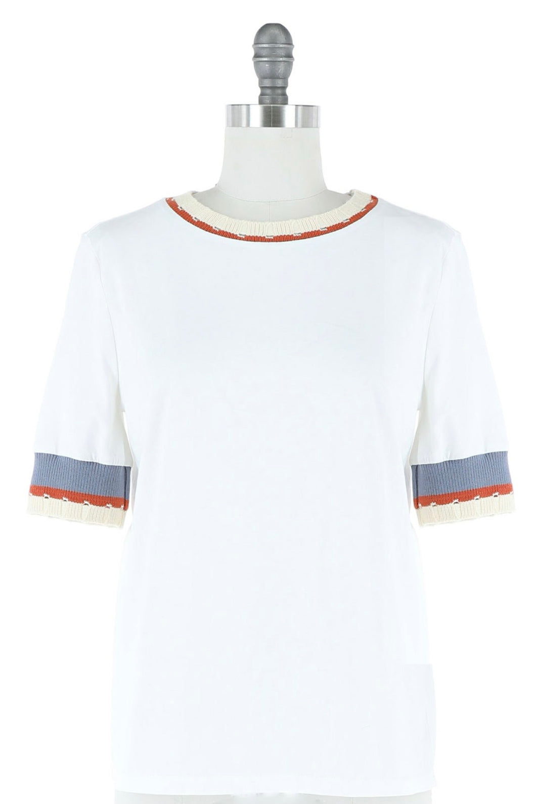 Striped Rib Knit Top