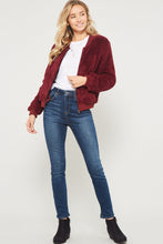 Load image into Gallery viewer, Faux Fur Bomber Jacket
