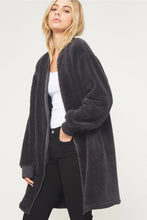 Load image into Gallery viewer, Faux Fur Zipper Coat
