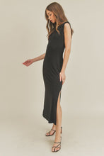 Load image into Gallery viewer, Shoulder Pad Midi Dress
