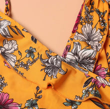 Load image into Gallery viewer, Floral Print V-neck Maxi Dress
