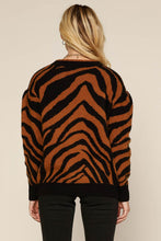 Load image into Gallery viewer, Zebra Print Sweater
