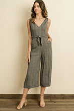 Load image into Gallery viewer, Plaid Cutout Wrap Jumpsuit
