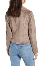 Load image into Gallery viewer, Taupe Faux Suede Jacket

