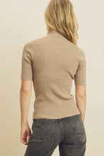 Load image into Gallery viewer, Ribbed Knit Mock Neck Top
