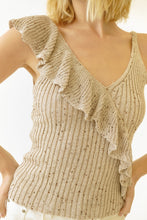 Load image into Gallery viewer, Front Ruffle Knit Top
